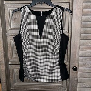 White House Black Market Houndstooth Bodice